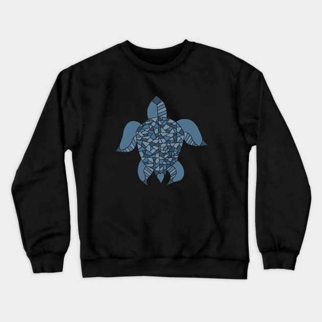 Turtle Mosaic Crewneck Sweatshirt by Tr3shawn